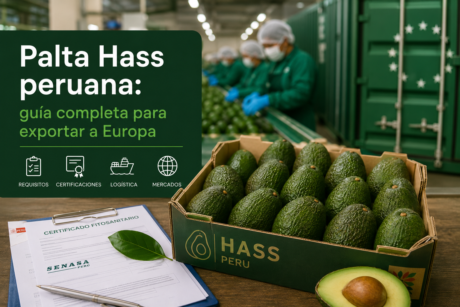 Palta Hass peruana: guía completa para exportar a Europa